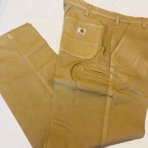 Mens Size 33X34 Carhartt Duck Canvas Carpenter